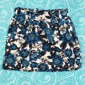 Ann Taylor LOFT Petite XSP Floral Skirt Pockets